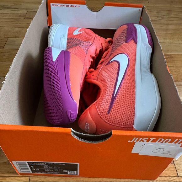 Nike GT Cut Academy Mens 8 Basketball Shoes Orange Purple Performance Sneakers main image 10